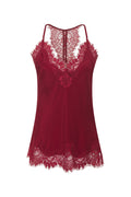 Silk Lace Razorback Cami Dalia Red *