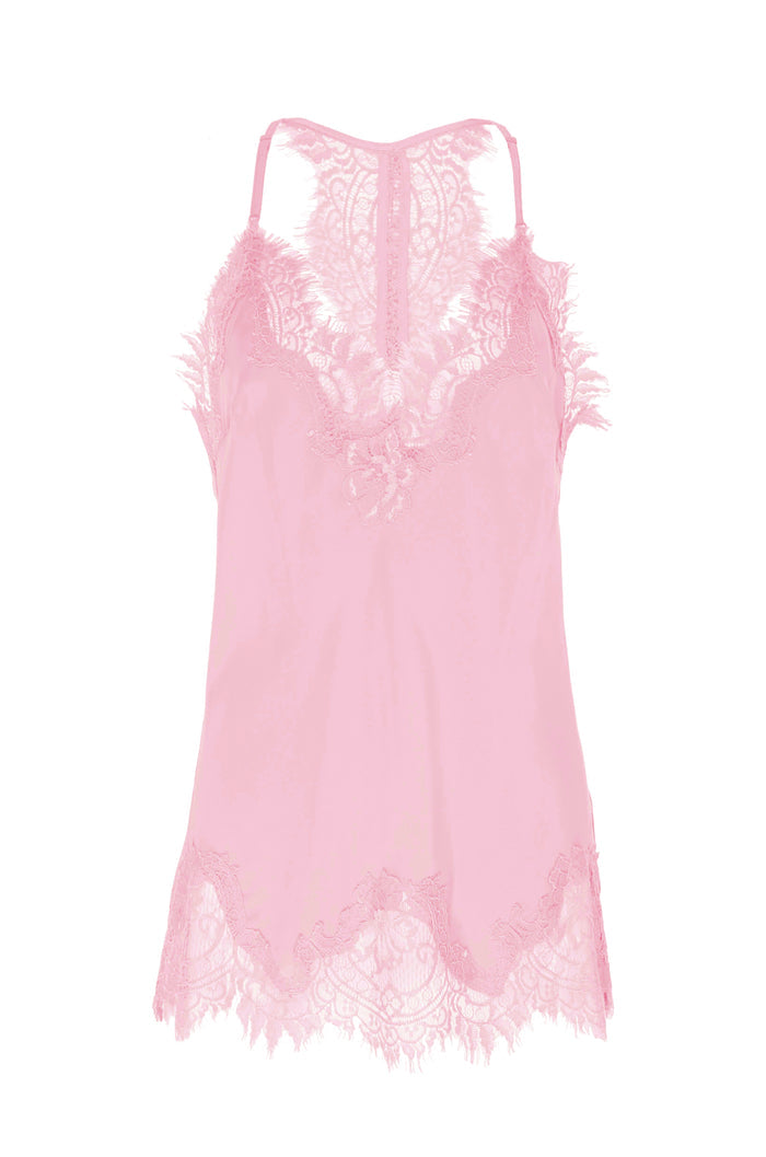 Silk Lace Razorback Cami Soft Pink *