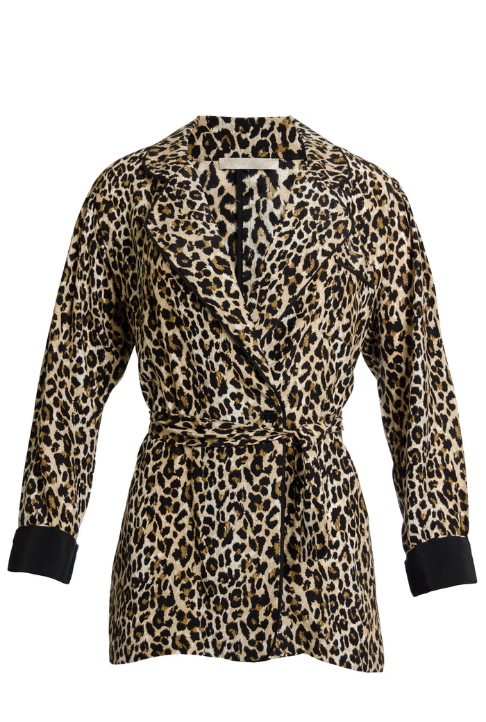Silk Print Robe Blazer