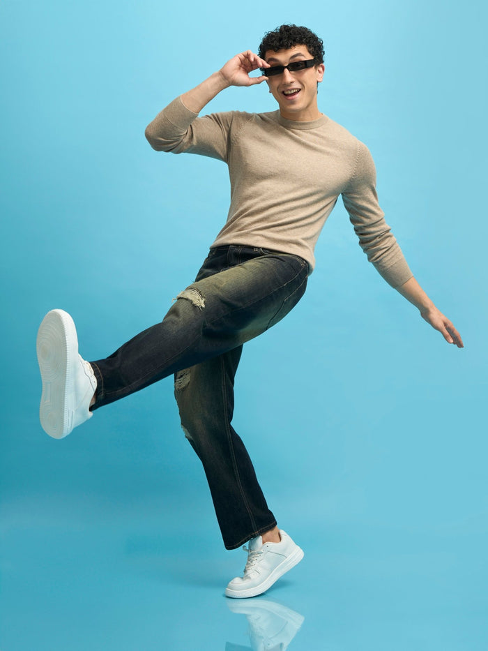men's relaxed jeans in black