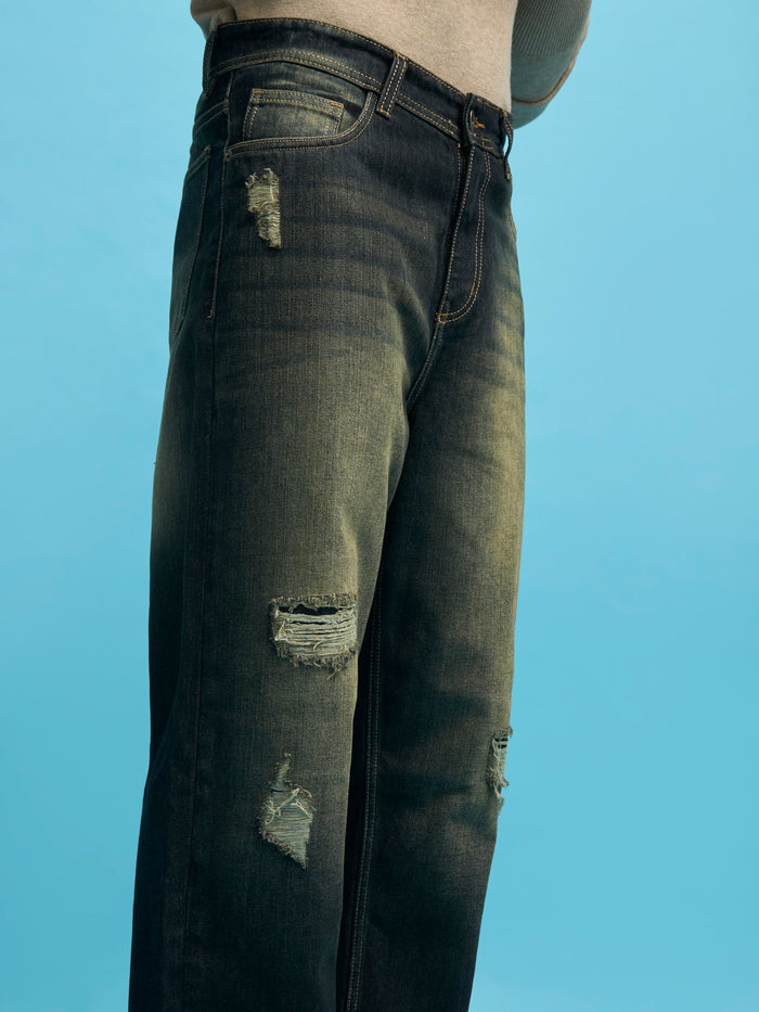 men's relaxed jeans in black