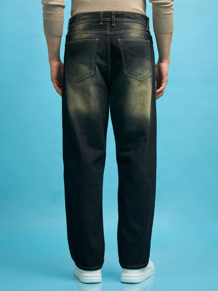 men's relaxed jeans in black