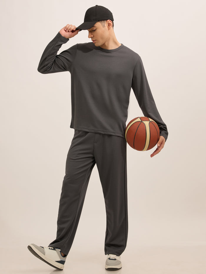 Slate Ride - Relaxed Fullsleeve Tshirt - Grey
