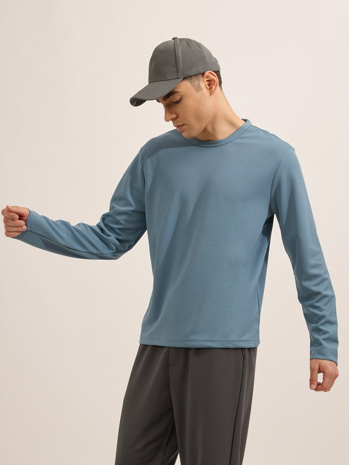 men's relaxed tshirt in mint blue