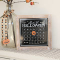 Sleeps until Halloween 14x14x2 wd frmd countdown