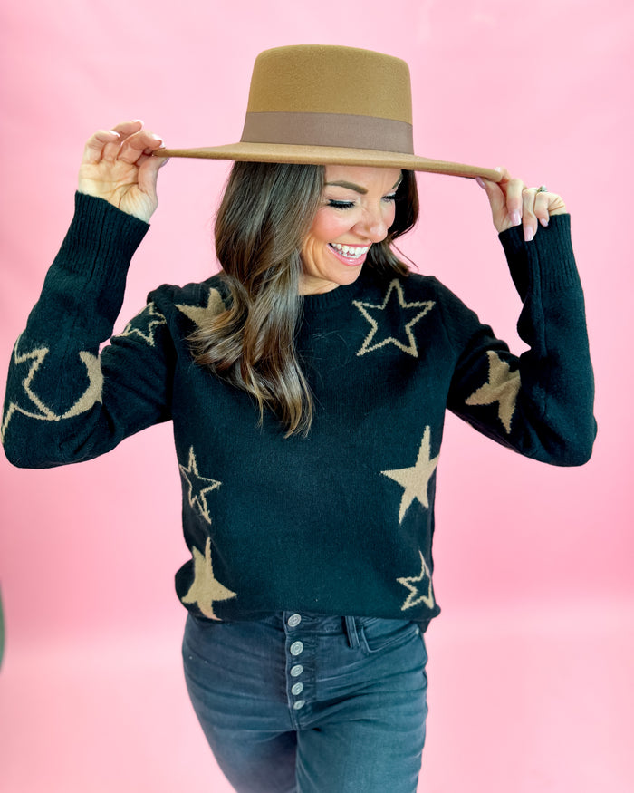 Smooth Soft Brown Bow Tie Brim Hat
