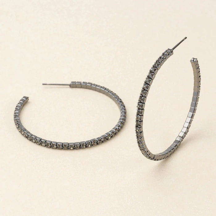 Sparkle & Shine Large Hoop Earring