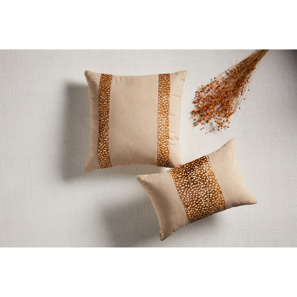 Square Neutral Mohair Pillow