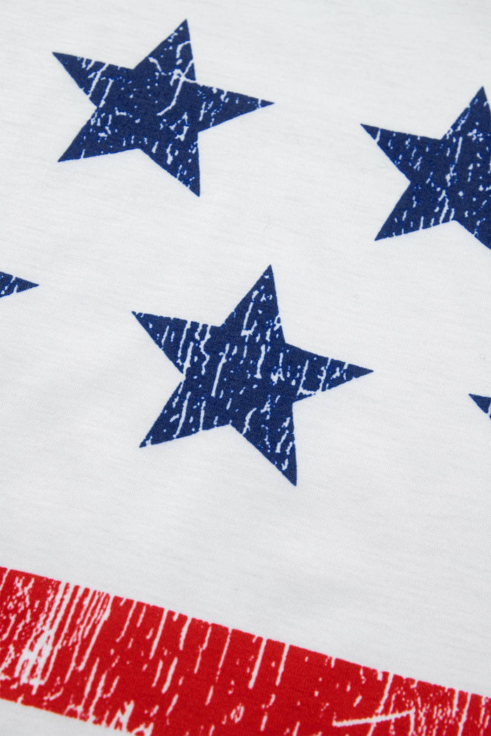 Stars & Stripes Patriotic Sleeveless Tank Top