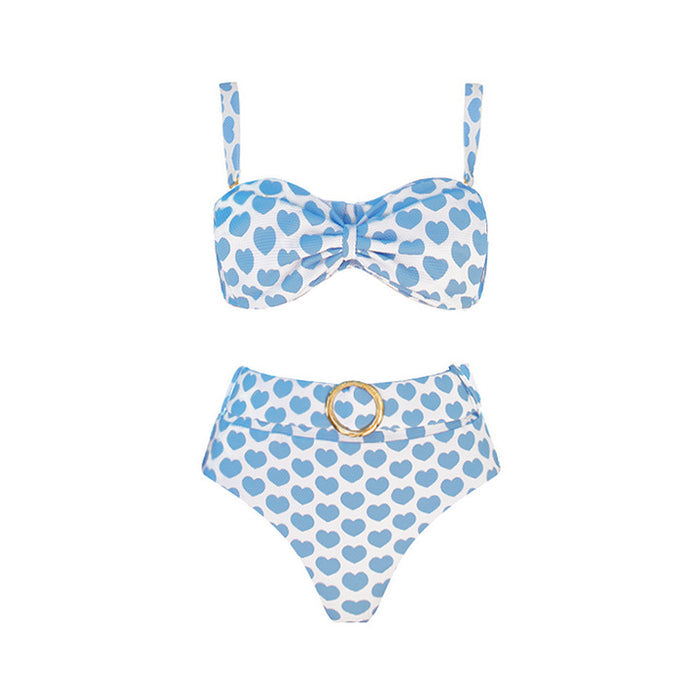 Stella Bikini Skirt Set - Blue