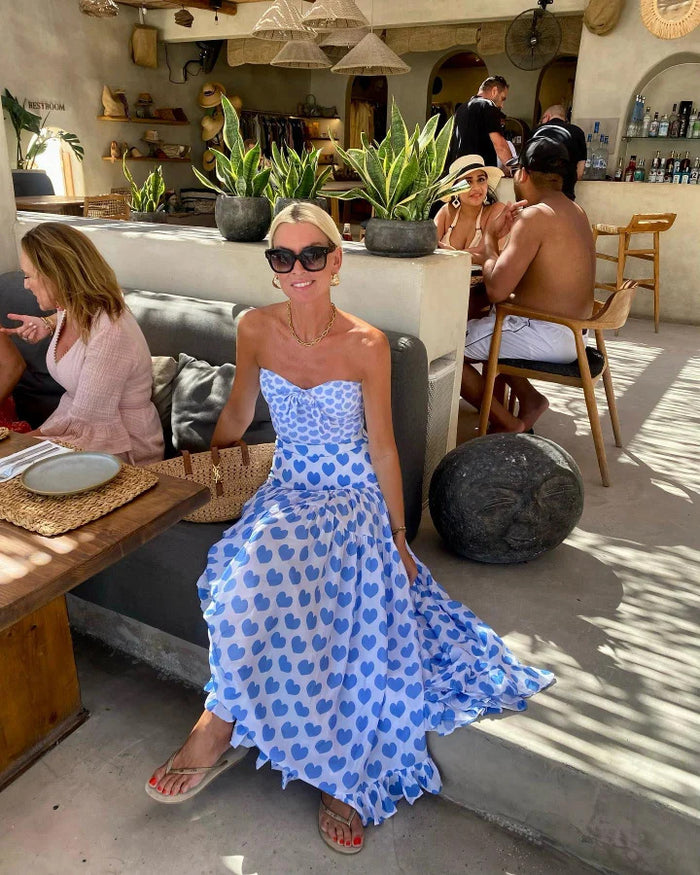 Stella Umbrella Skirt - Blue