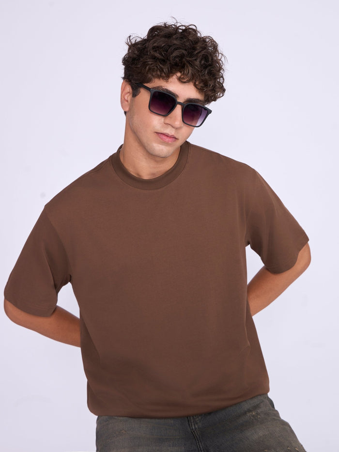 Men's Loose Fit T-Shirt in Brown