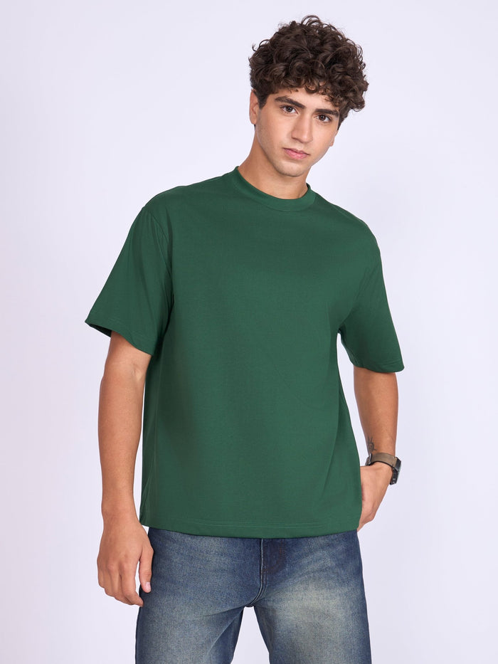 Men's Loose Fit T-Shirt in Emarald green