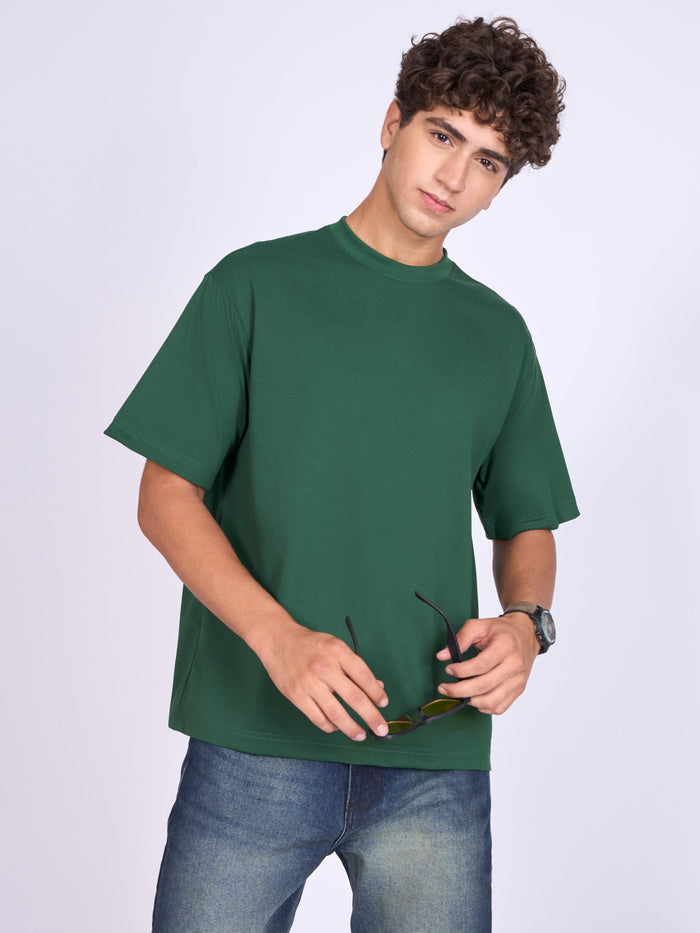 Men's Loose Fit T-Shirt in Emarald green