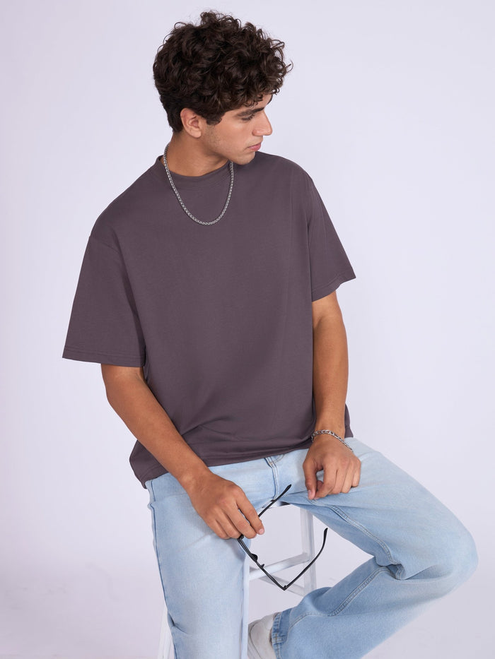 Men's Loose Fit T-Shirt - ground coffee