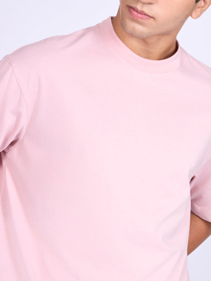 Men's Loose Fit T-Shirt - peach pink