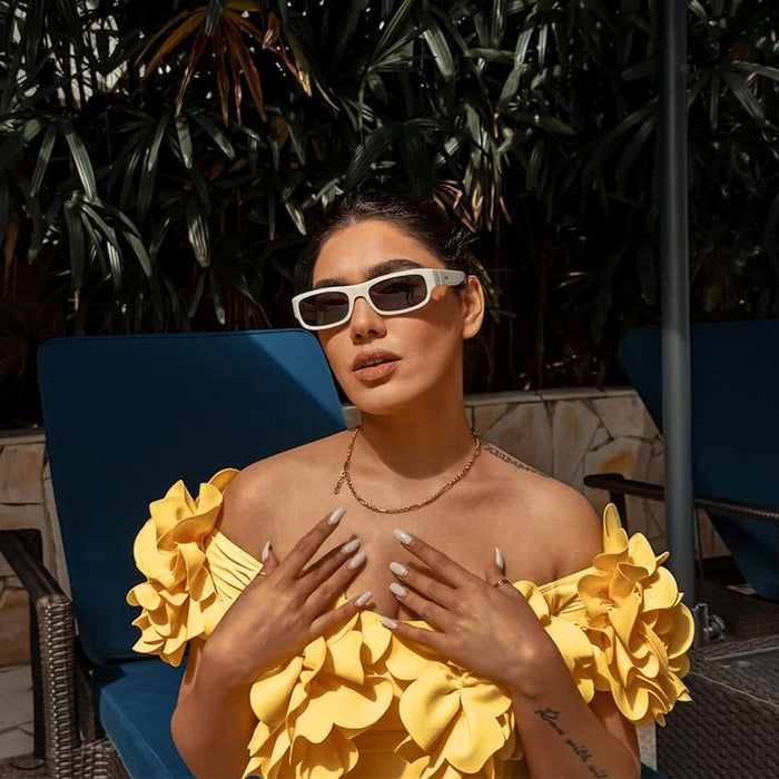 Sun Ruffle Swimsuit - Yellow