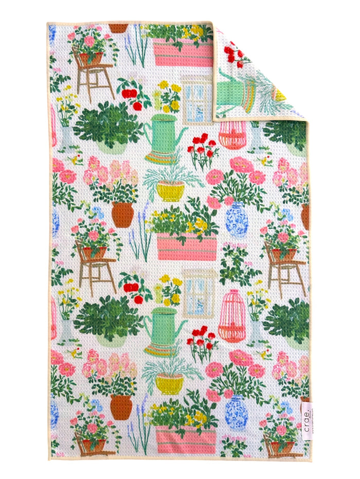 Sunday in the Garden: Double-Sided Hand Towel