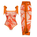 Tangerine Swimsuit Set - Orange