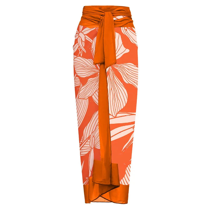Tangerine Swimsuit Set - Orange