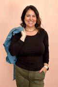The Final Touch Basic Long Sleeve Top