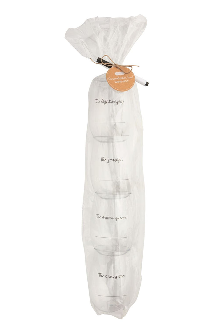The Personalized Wine Glass Party Set
