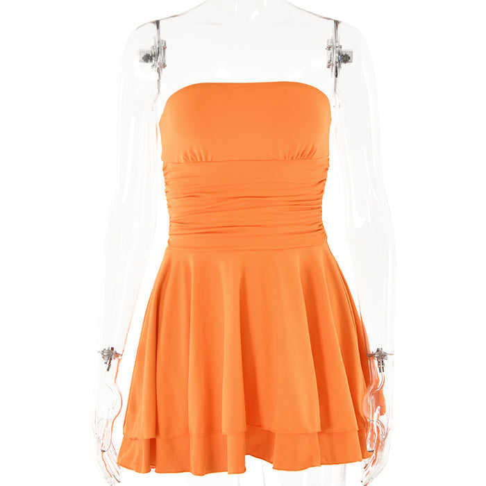 Tinkerbell Mini Dress - Orange