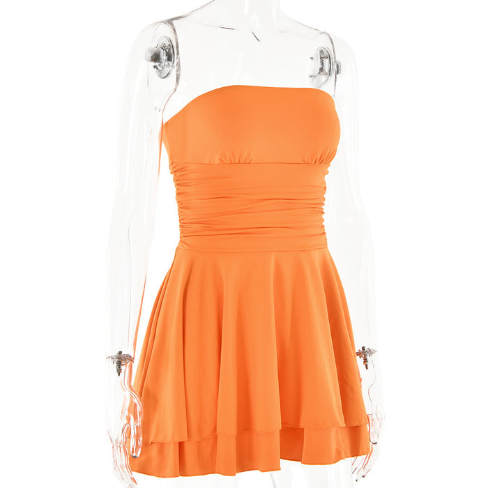 Tinkerbell Mini Dress - Orange