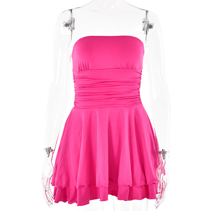 Tinkerbell Mini Dress - Rose Red
