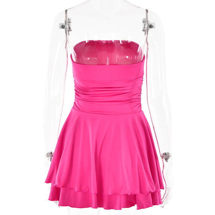 Tinkerbell Mini Dress - Rose Red