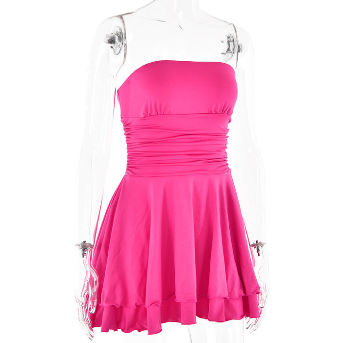 Tinkerbell Mini Dress - Rose Red