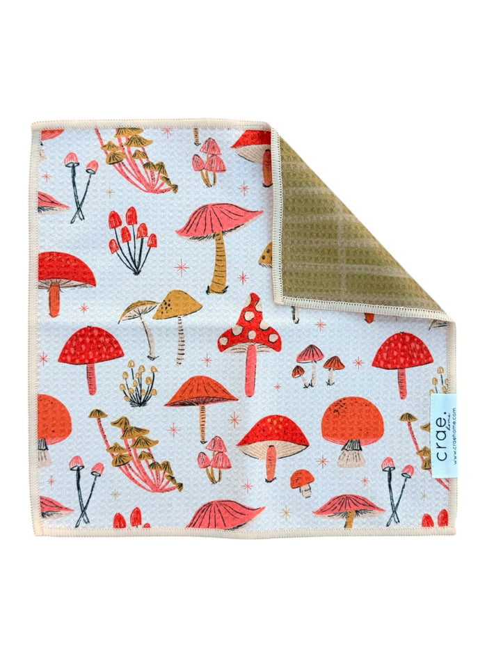 Toadstool Tales: Reversible Washcloth