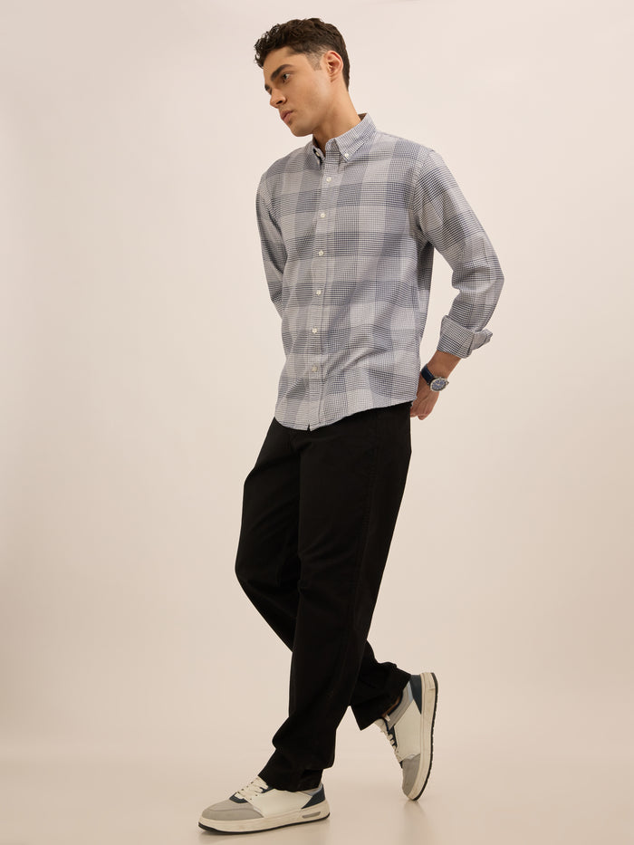 men's  Comfort Fit Cotton trousers - black