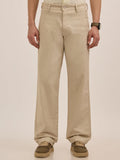 men's Comfort Fit Cotton trousers - Off White