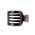 Tortoise Medium Flat Square Clip