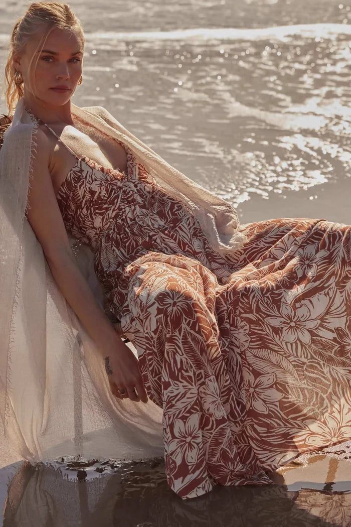 Tropical Tango Floral-Print Halter Maxi Dress - ShopPromesa