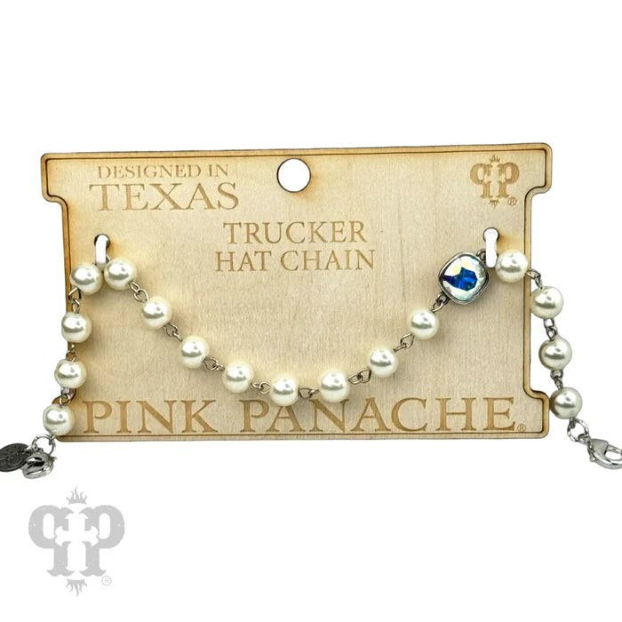 Trucker Hat Pearl Chain