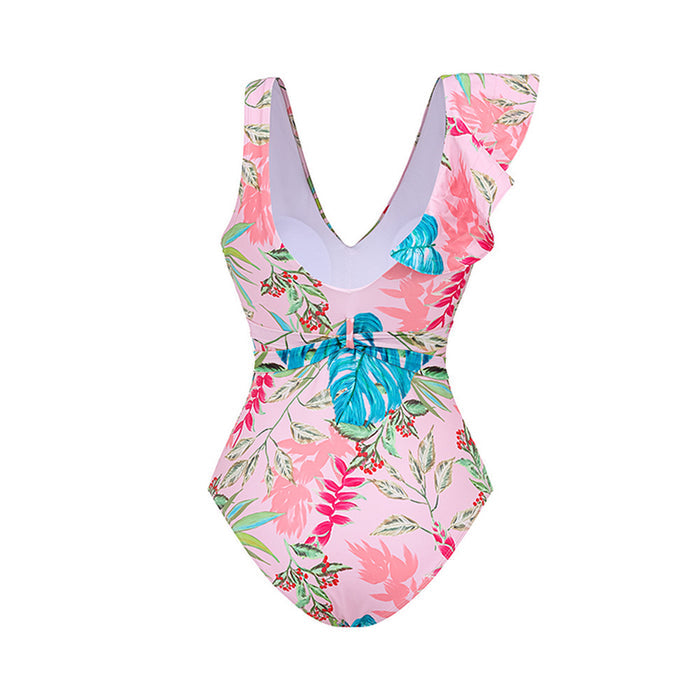 Tulip Ruffle Swimsuit Set - Pink