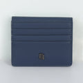 Two Folding Artificial Leather Card Holder Wallet - Blue - Espanshe