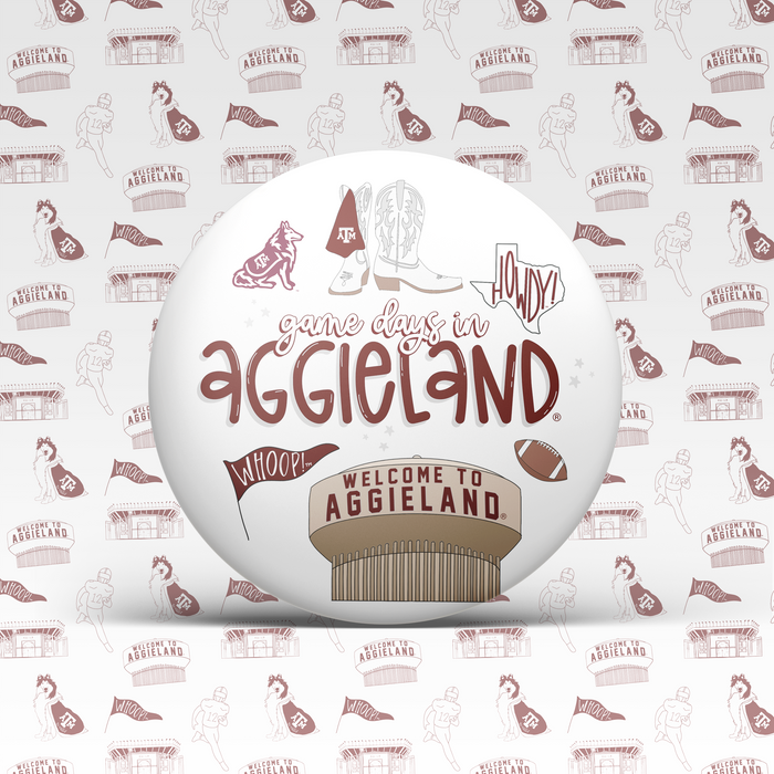 TX A&M Tailgate Btns - "Thanks & Gig 'Em"