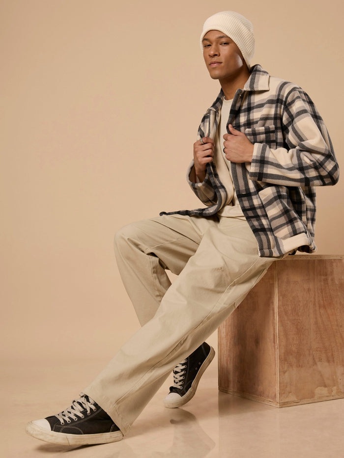 Men's Super Baggy Cargo Pant in 
Cream