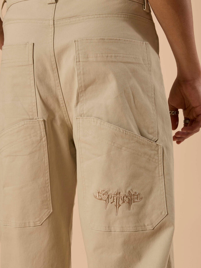 Men's Super Baggy Cargo Pant in 
Cream