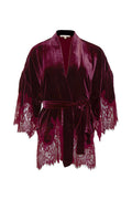 Velvet Coco Lace Kimono Dalia Red