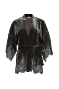 Velvet Coco Lace Kimono Dark Grey