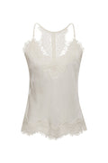 Velvet Cropped Lace Cami Dove