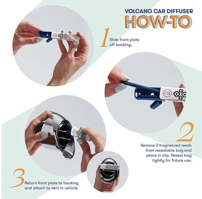 Volcano Car Diffuser + Refills