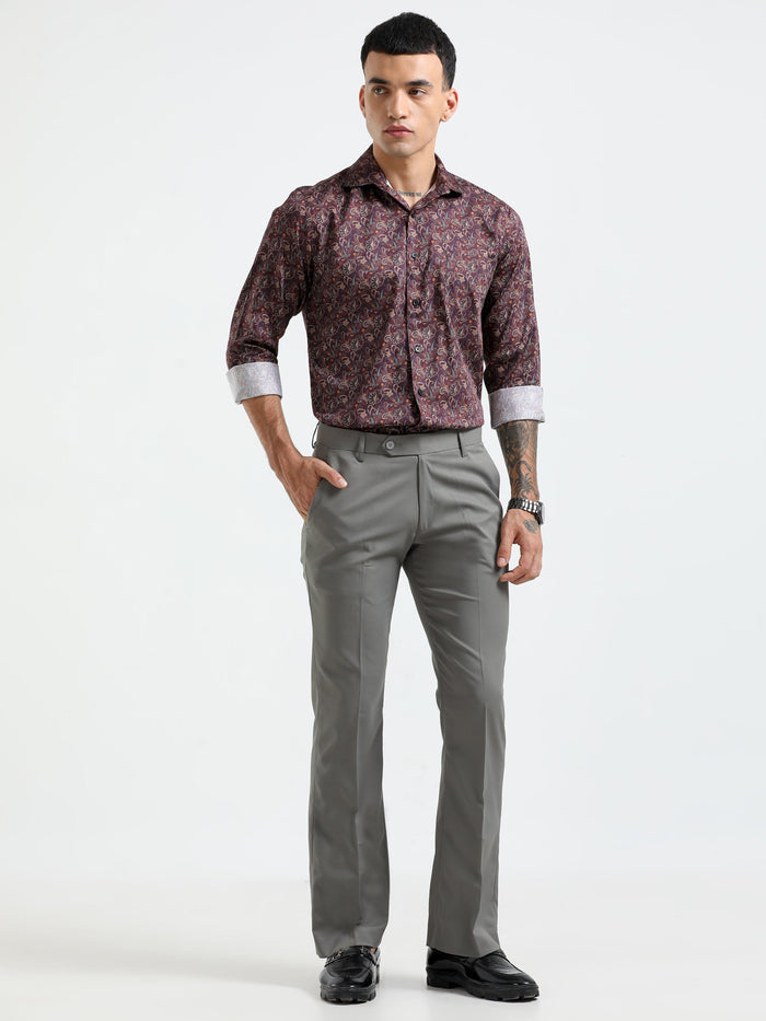 Formal boot cut pants made from rayon and polyster fabric
formal boot cut pants for men
