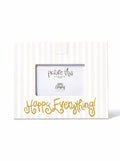 White Stripe Happy Everything Mini Frame