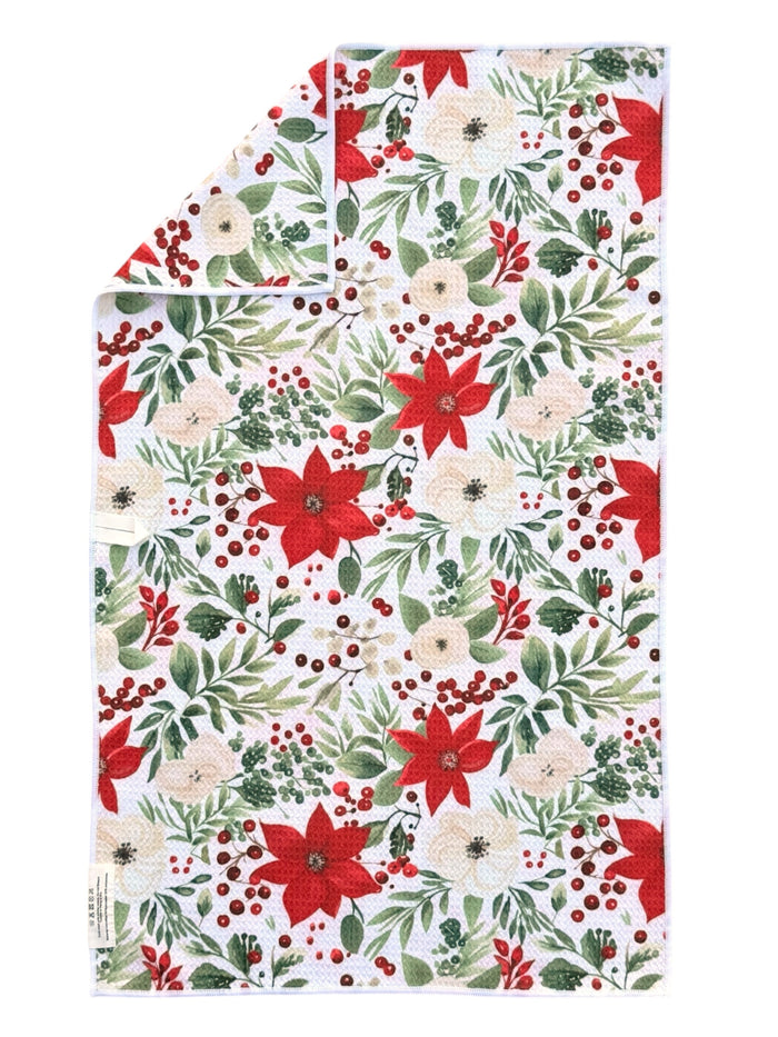 Winter Rosette: Double-Sided Hand Towel