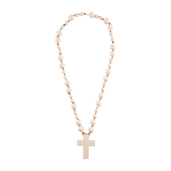 Wood Cross Beads